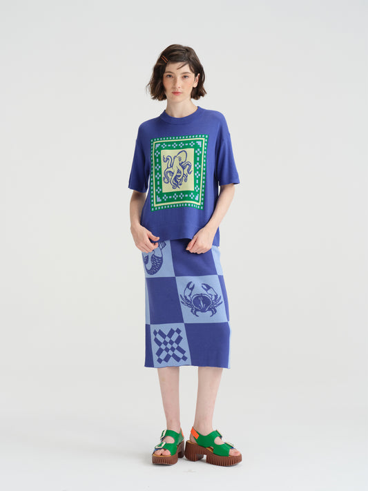 CYNTHIA&XIAO Knit Midi Skirt