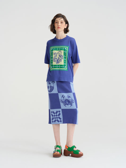 CYNTHIA&XIAO Knit Crewneck Short Sleeve