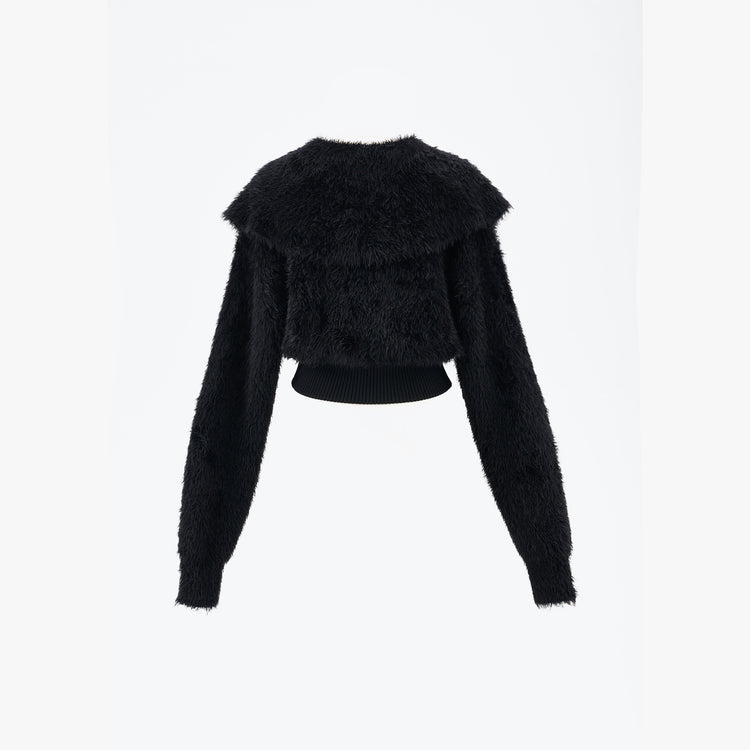 NOPHORA Cropped Knitted Coat