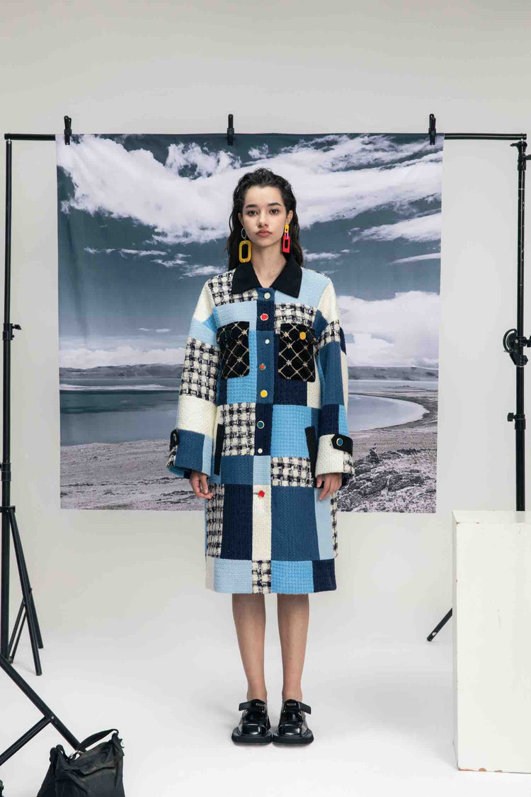 Humayra.S Hollowed Patchwork Coat