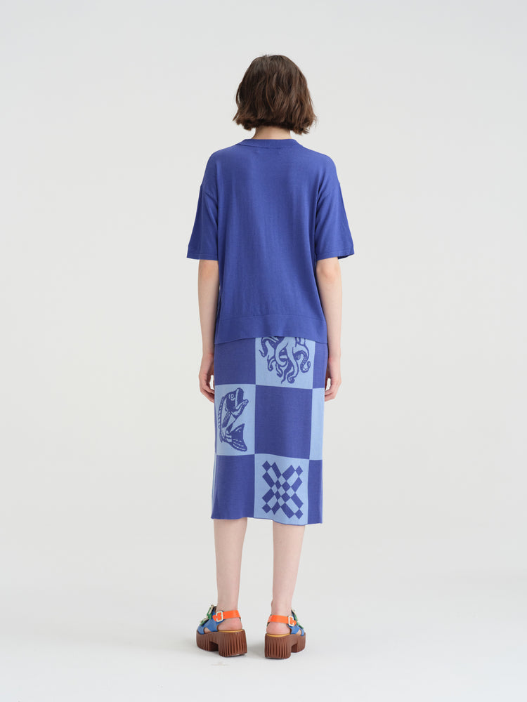 CYNTHIA&XIAO Knit Crewneck Short Sleeve