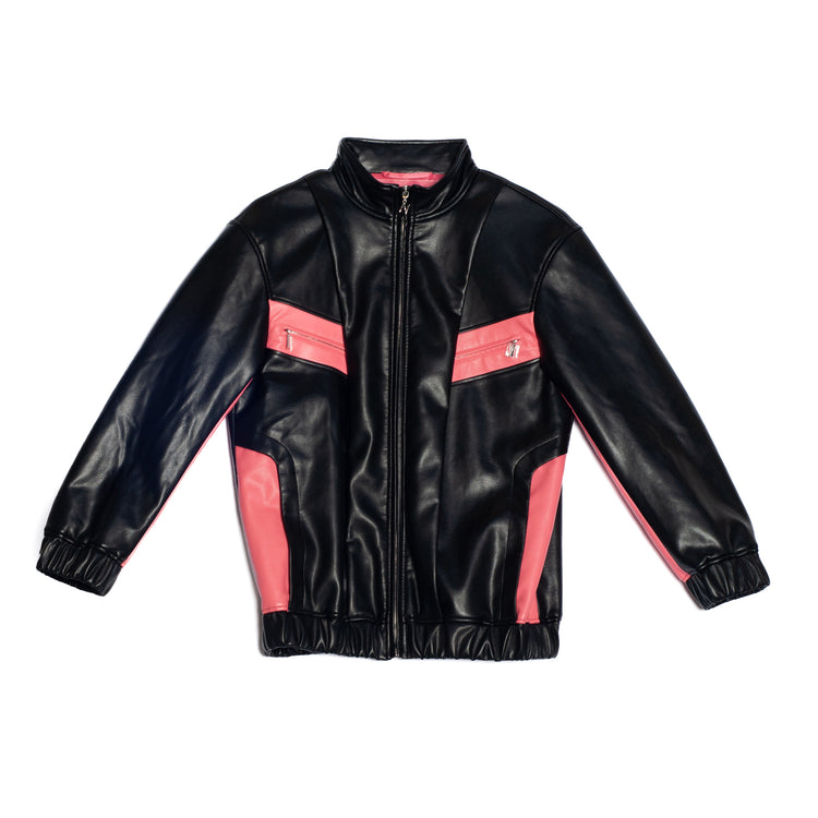 NOPHORA pink leather jacket