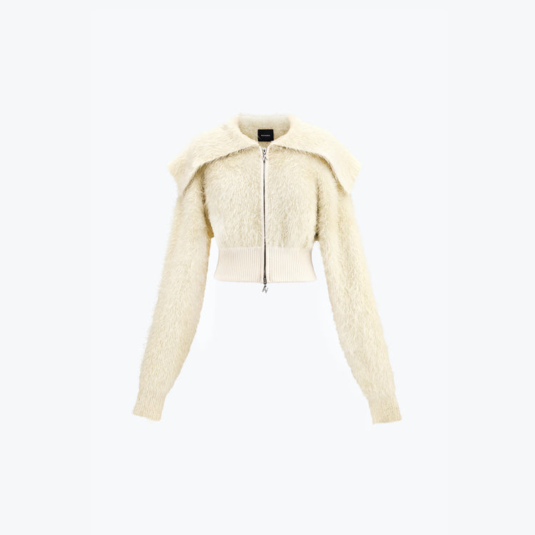 NOPHORA Cropped Knitted Coat