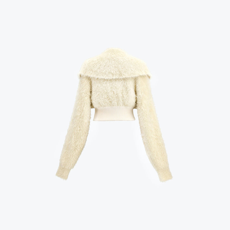 NOPHORA Cropped Knitted Coat