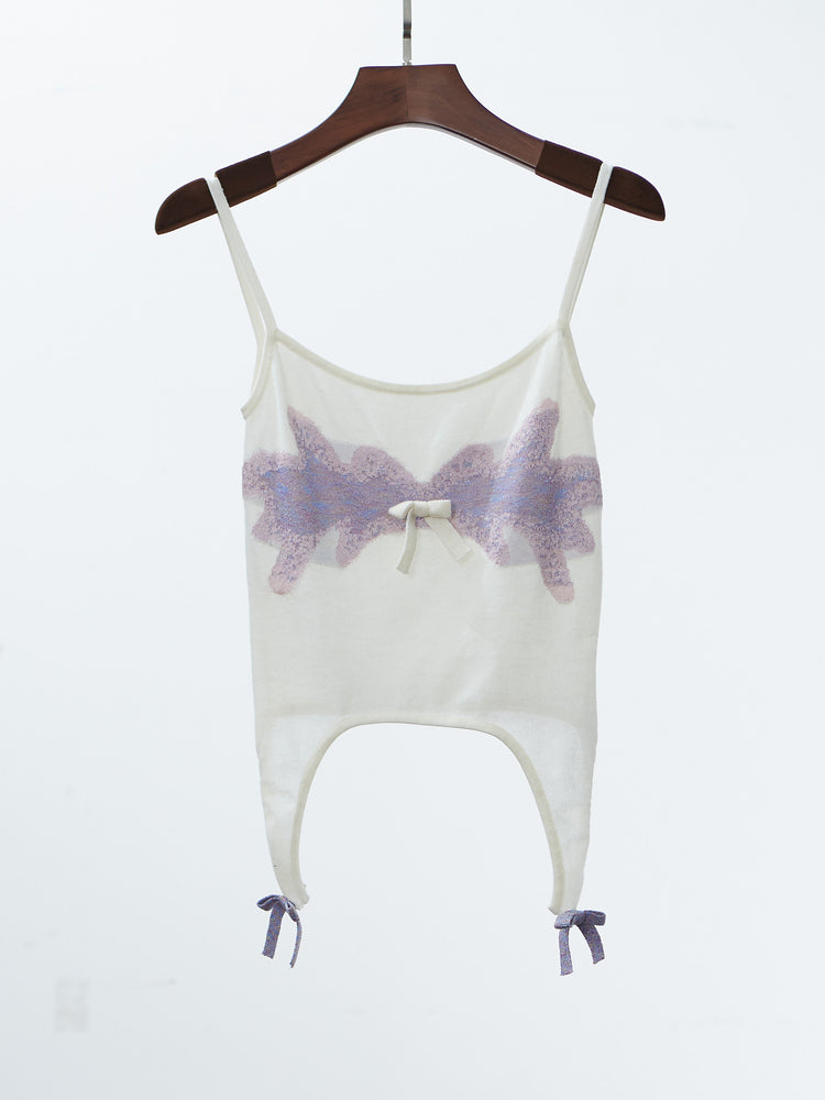 NOPHORA bowknot tank mini top